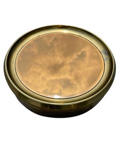 Brass Mastercraft Coffee Table with Mirror