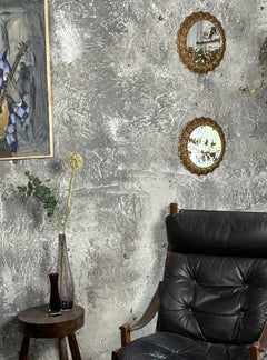 Pair of Brass Mid-Century Mirrors, France 1950s