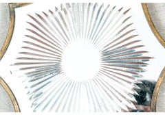 Pair Of  Brass Mirrored Wall Candle Sconces Attributed to  Edward Caldwell