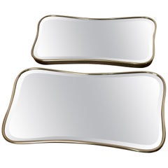 Pair of Brass Mirrors