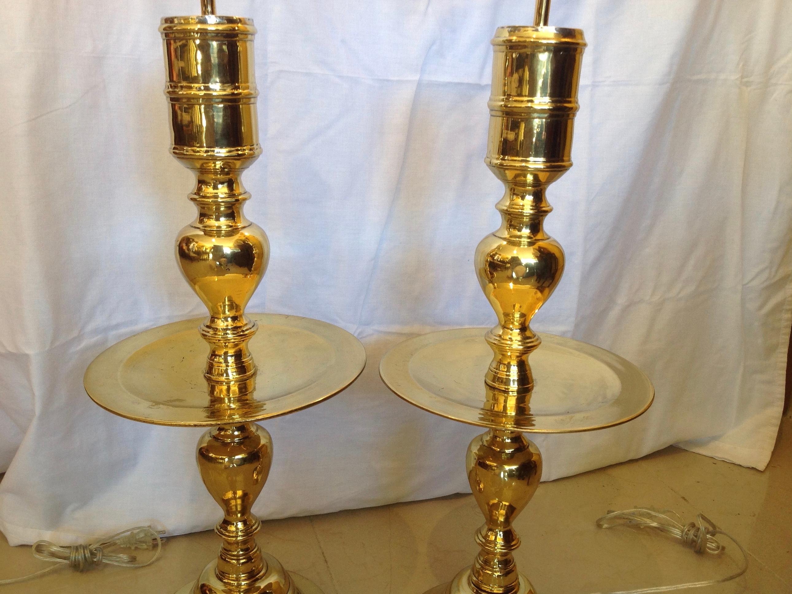 Pair of Brass Moroccan Lamps 2