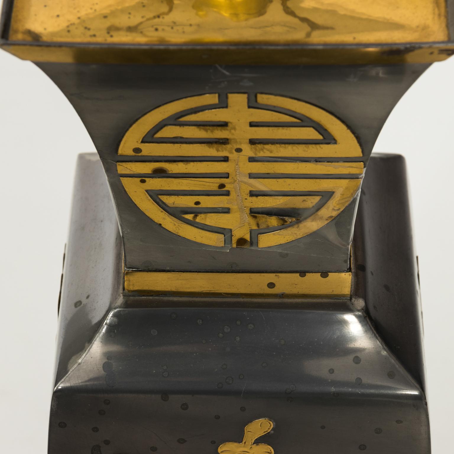 Pair of Brass Oriental Lamps 3