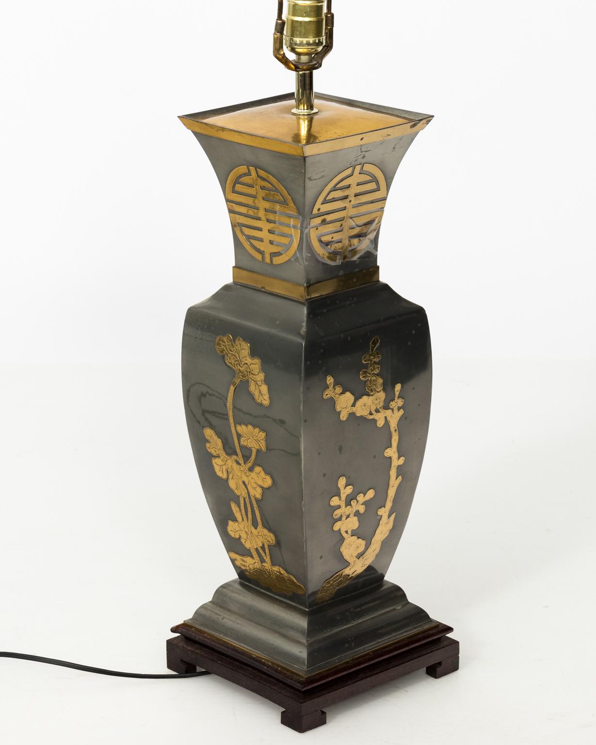 Pair of Brass Oriental Lamps 7