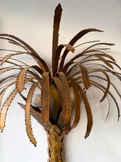 Pair of Brass Palm Tree Sconces by Maison Jansen, France, 1970s