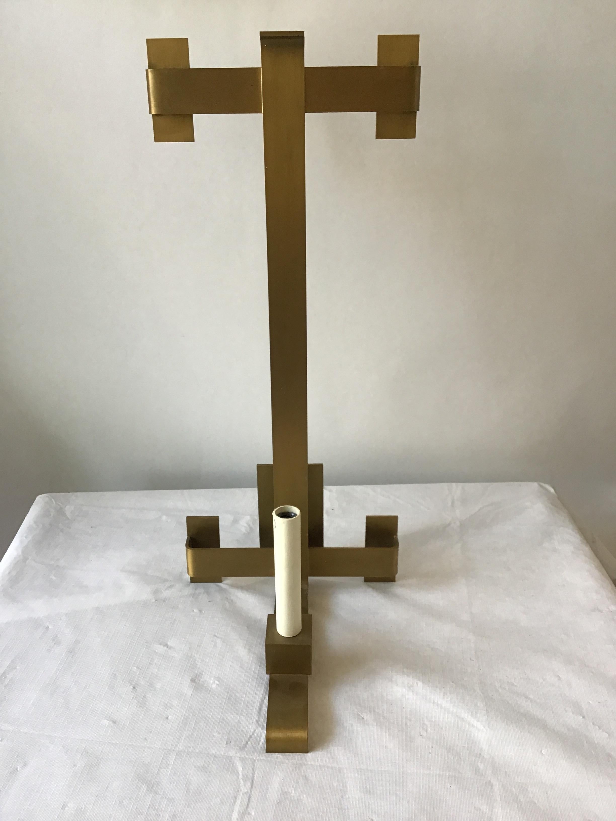 Contemporary Pair of Brass Palmer Hargrave Sconces For Sale