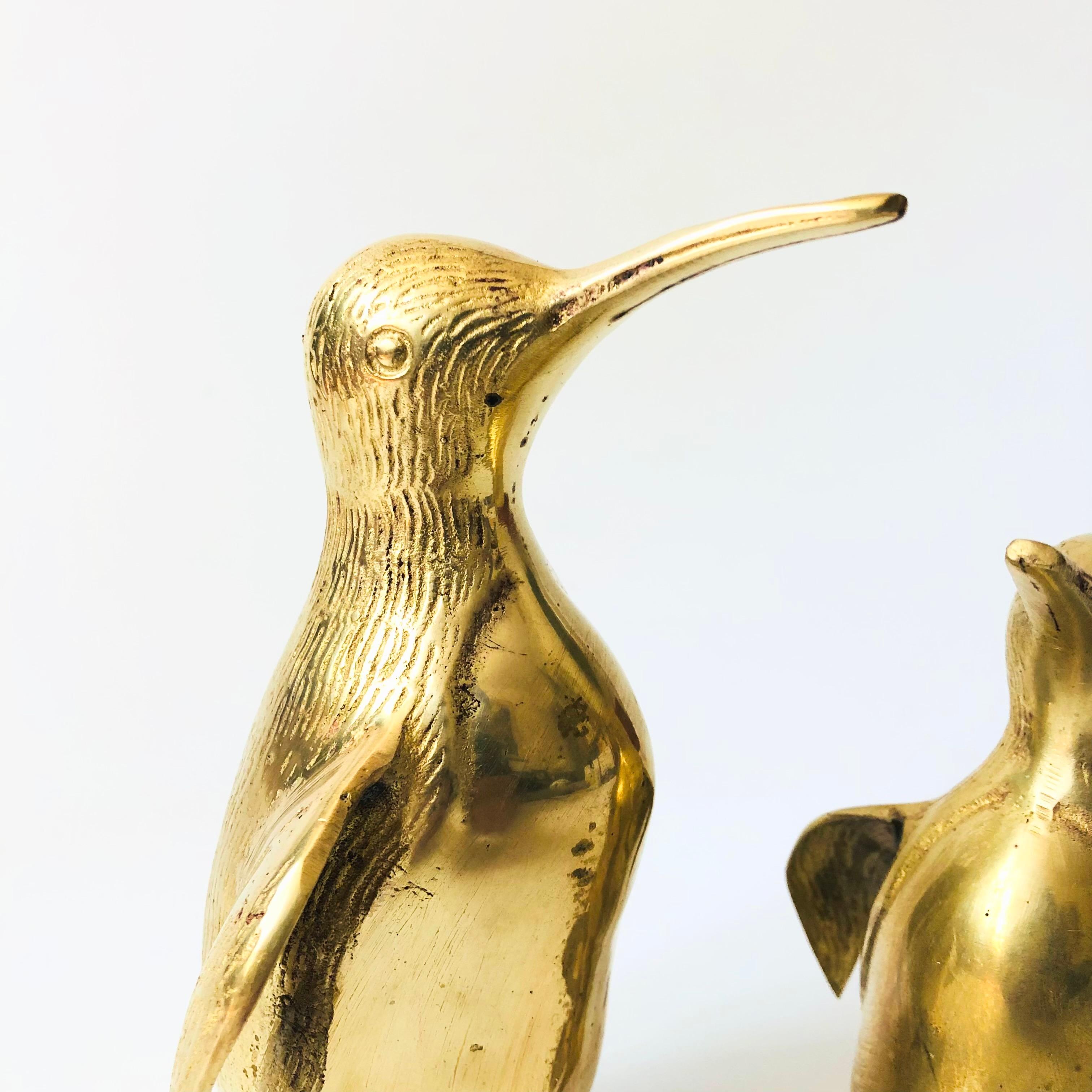 Korean Pair of Brass Penguins