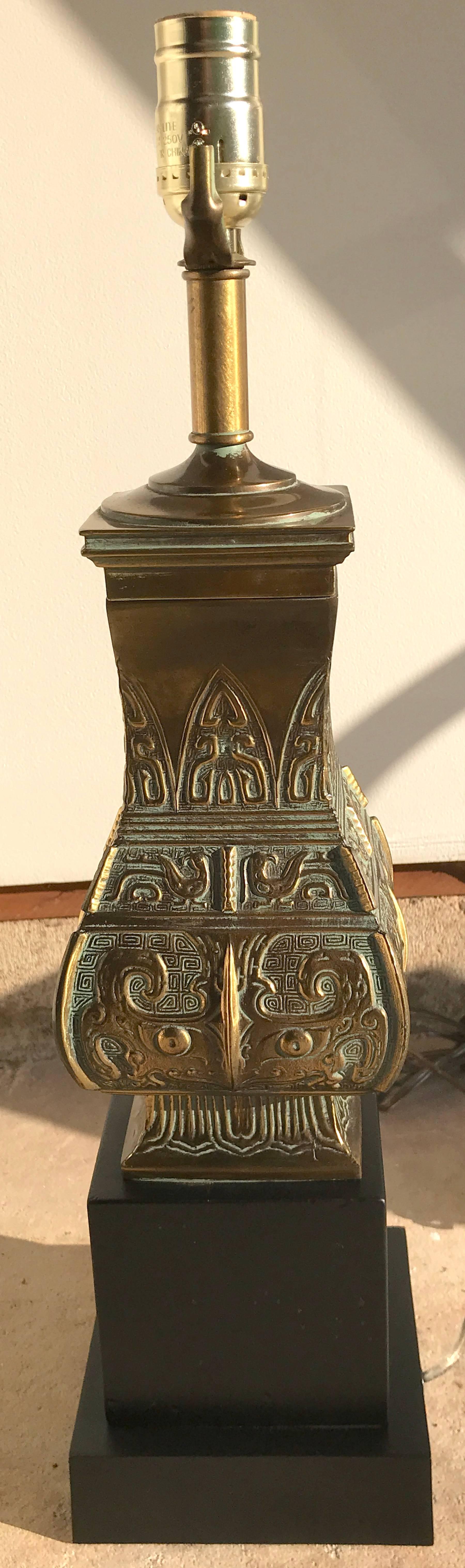 Pair of Brass Pepe Mendoza Style Lamps For Sale 1