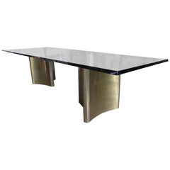 Pair of Brass-Plated Steel "Trilobi" Table Bases by Mastercraft