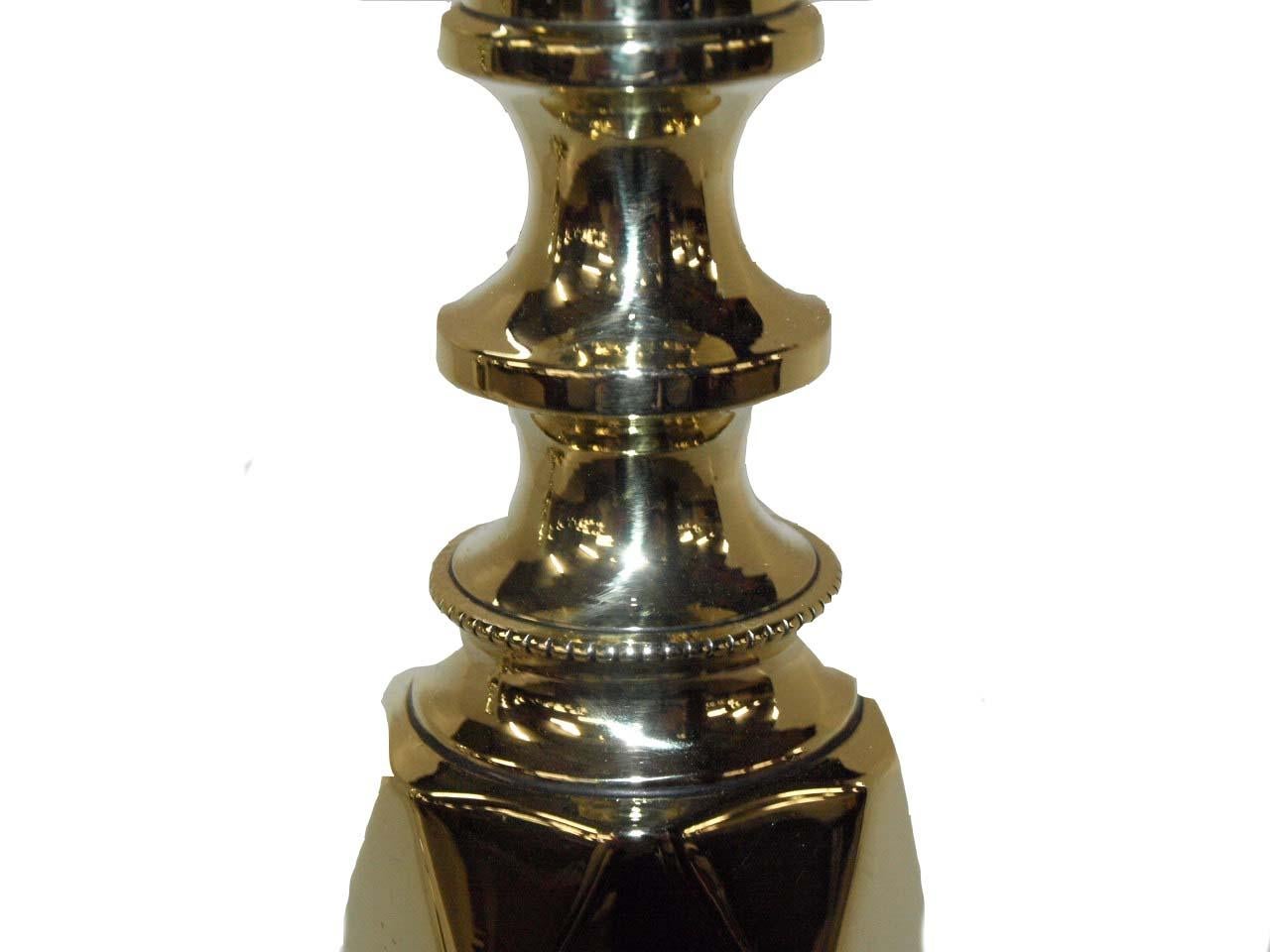 19th Century Pair of Brass 