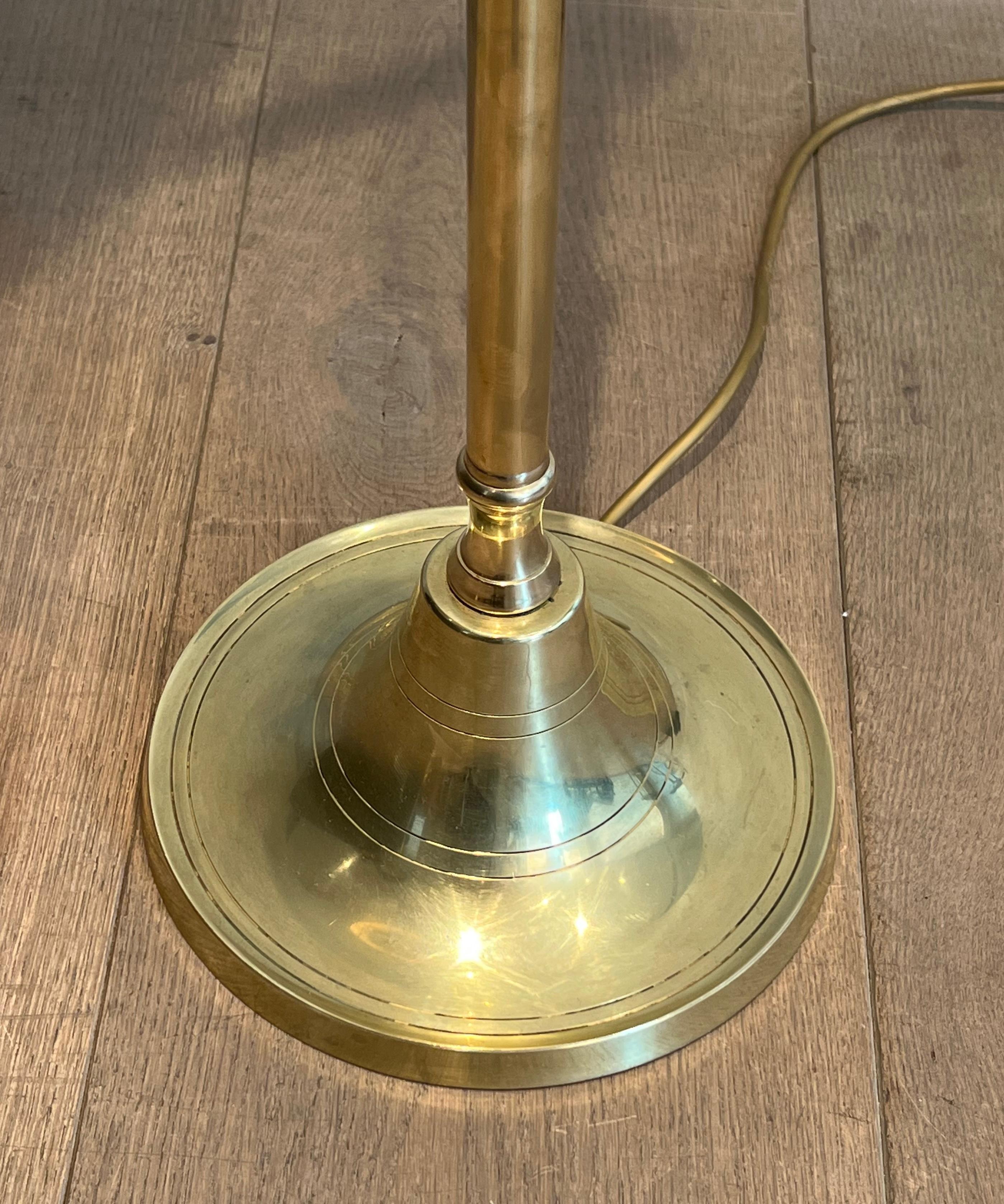 Pair of Brass Reading Lamp with Removable Arm For Sale 5
