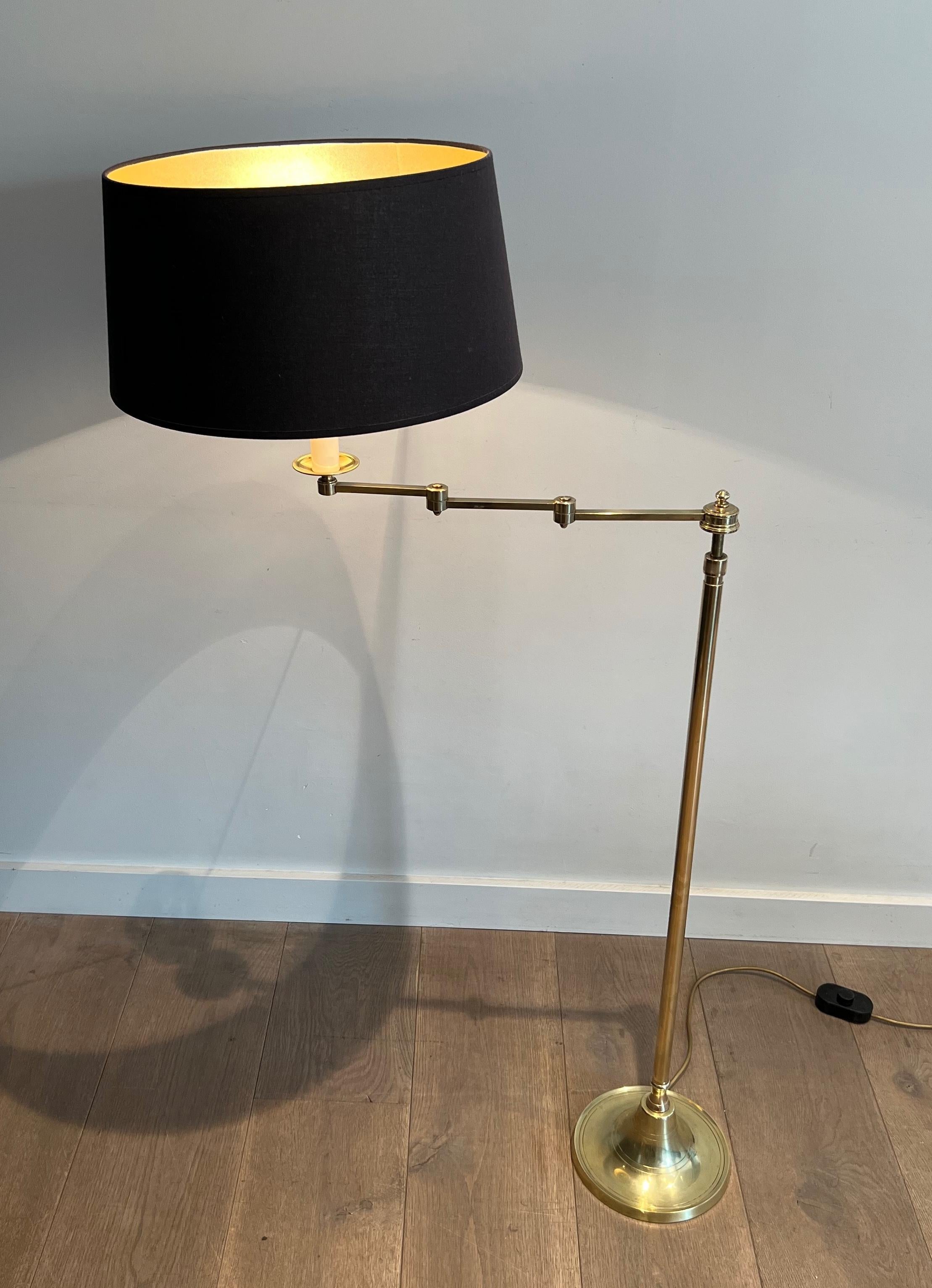 Pair of Brass Reading Lamp with Removable Arm For Sale 1