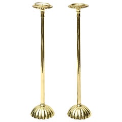 Pair of Brass Regal Candlesticks Vintage