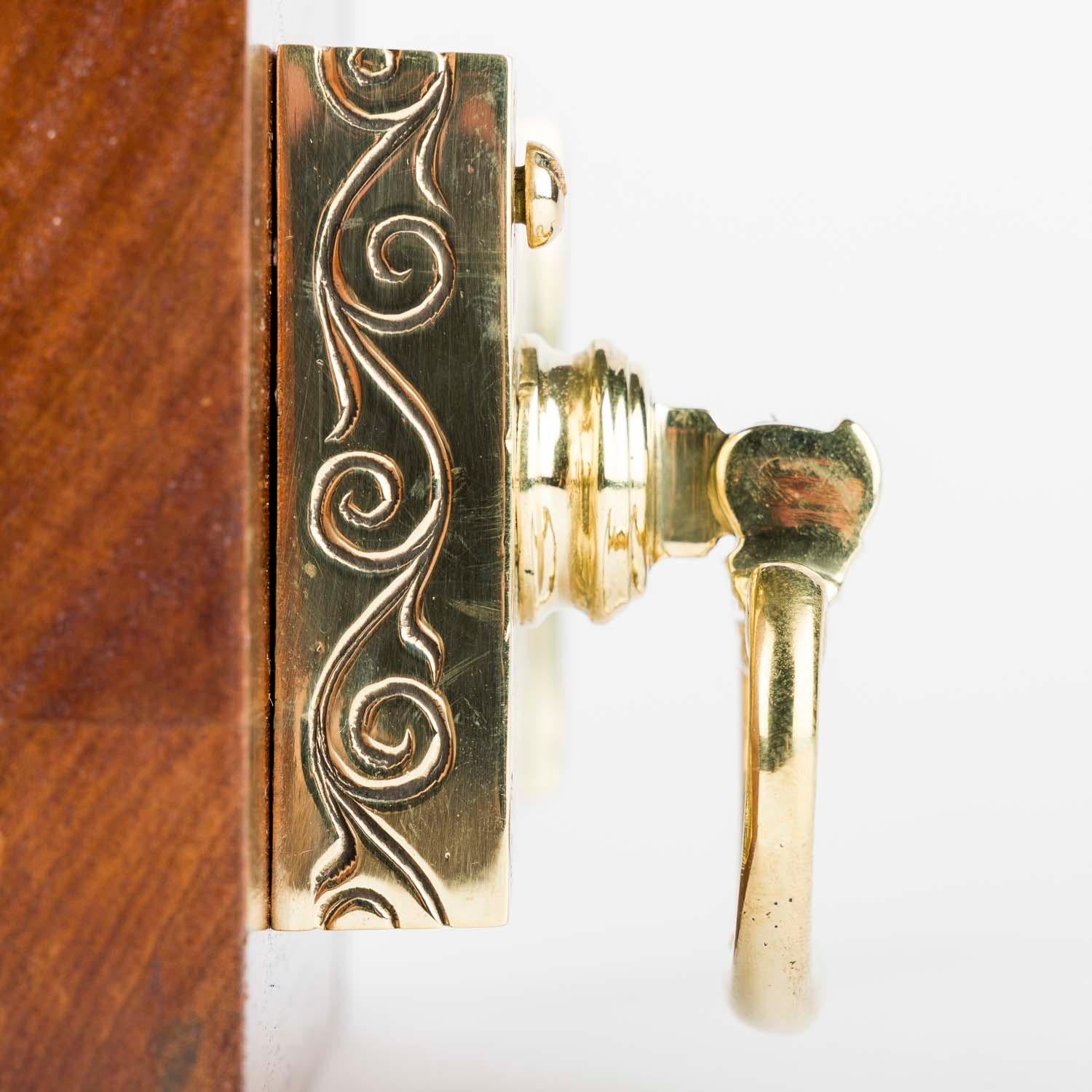 Pair of brass rim locks with the royal cipher of King George VI For Sale 9
