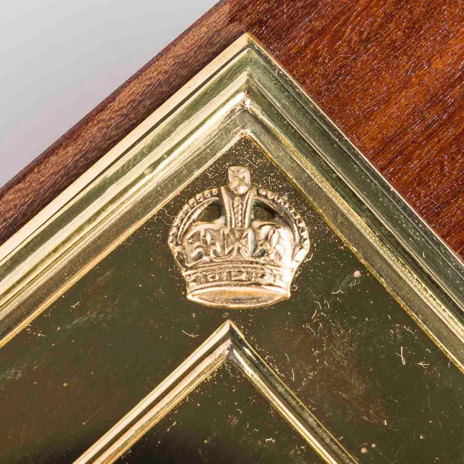 20th Century Pair of brass rim locks with the royal cipher of King George VI For Sale