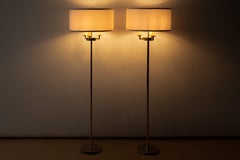 Pair of Brass Robsjohn-Gibbings Floor Lamps