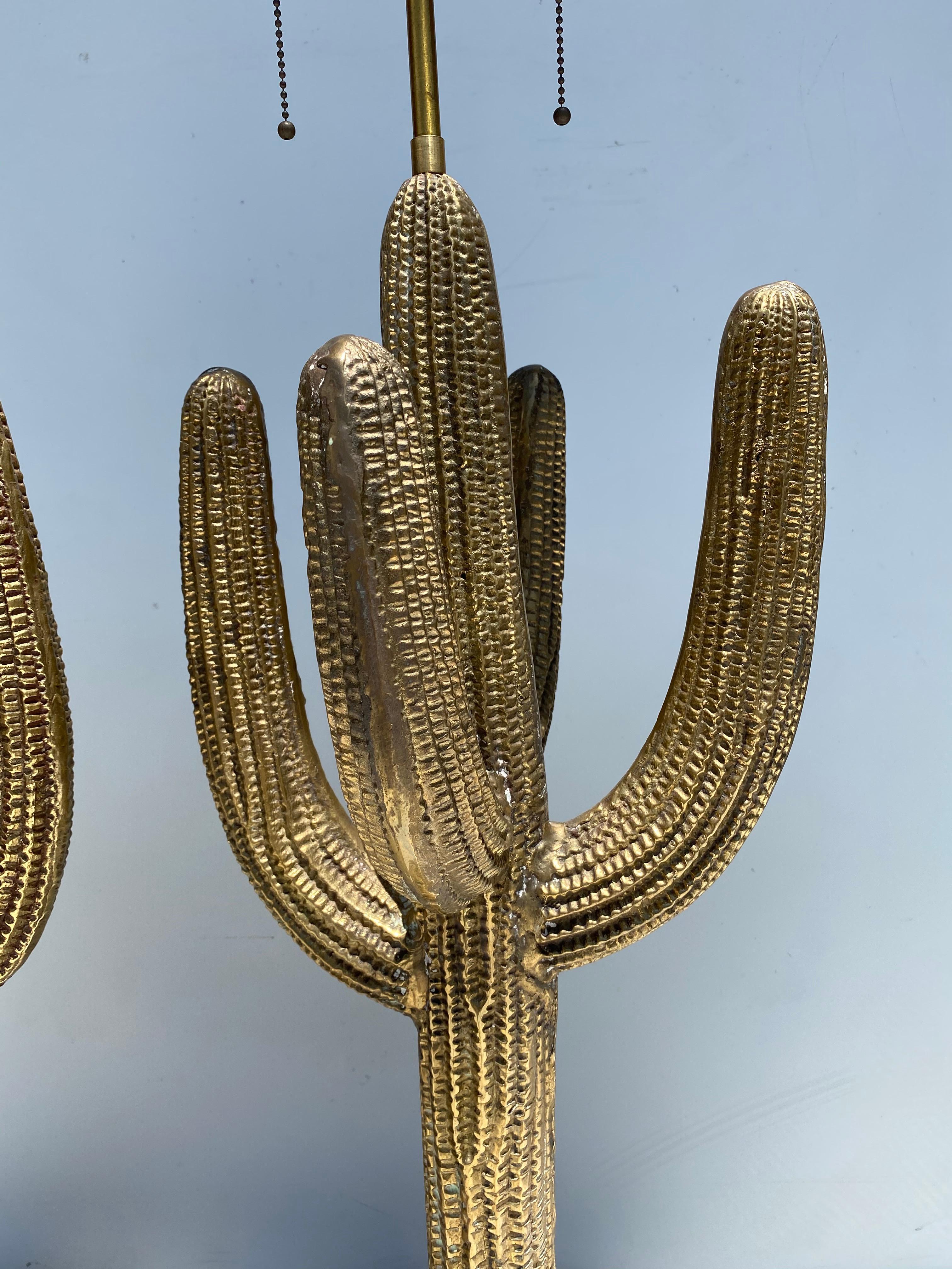 vintage cactus lamp