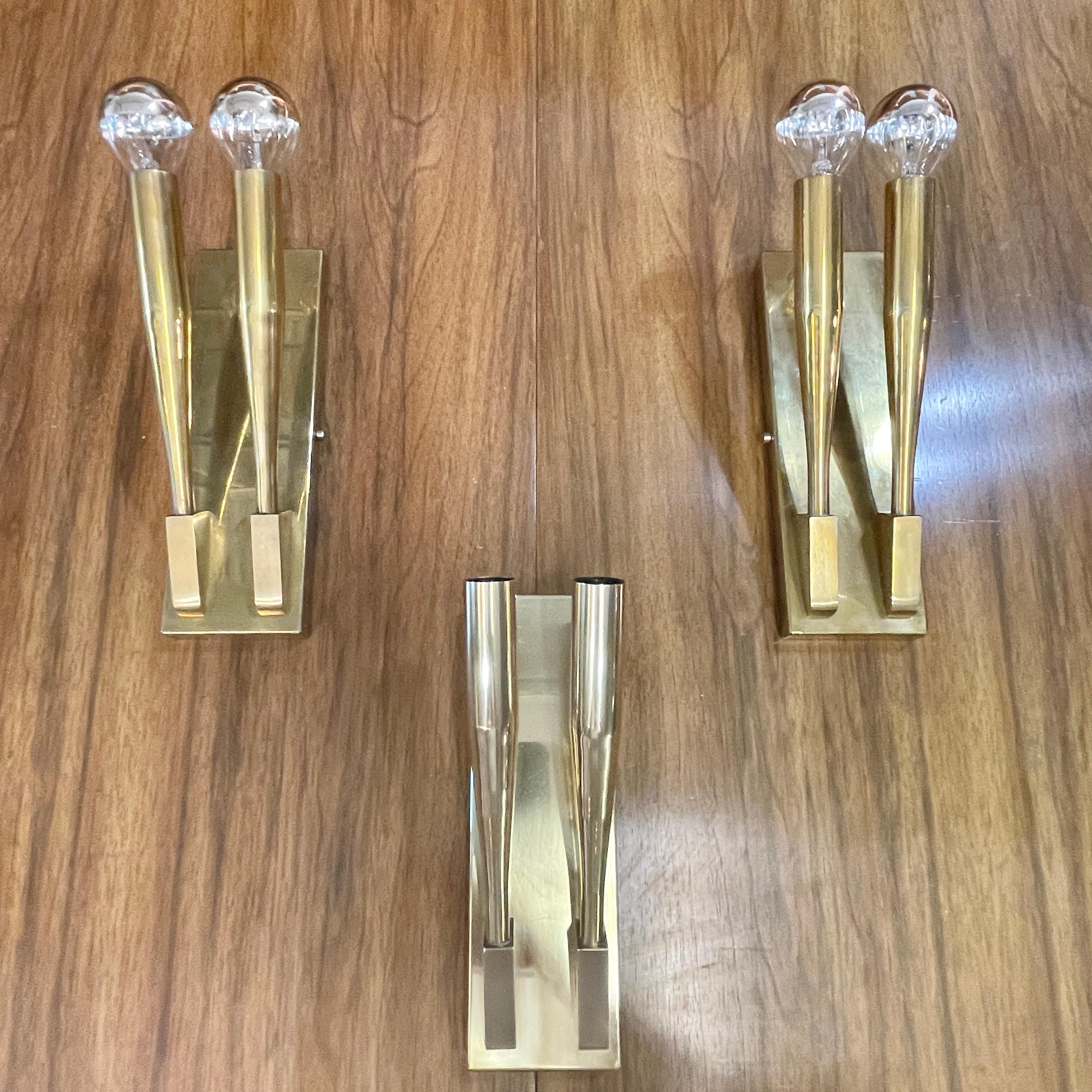 Pair of Brass Sconces attributed to Gio Ponti 9