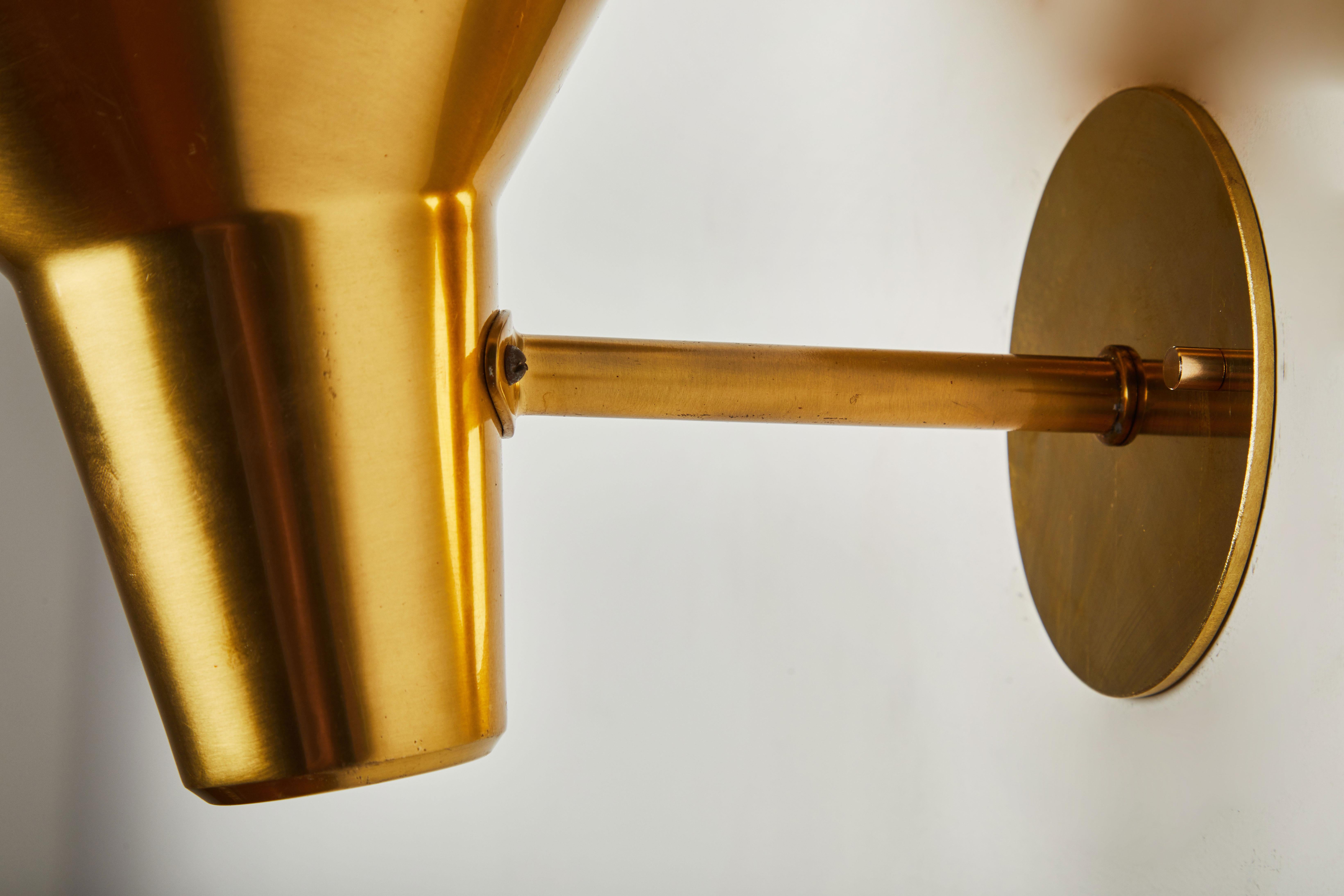 Brass Pair of Sconces by Hans Bergström for Ateljé Lyktan For Sale