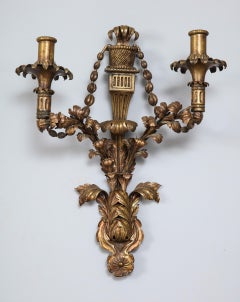 Pair of French Brass Sconces