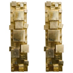 Pair of Brass Sconces