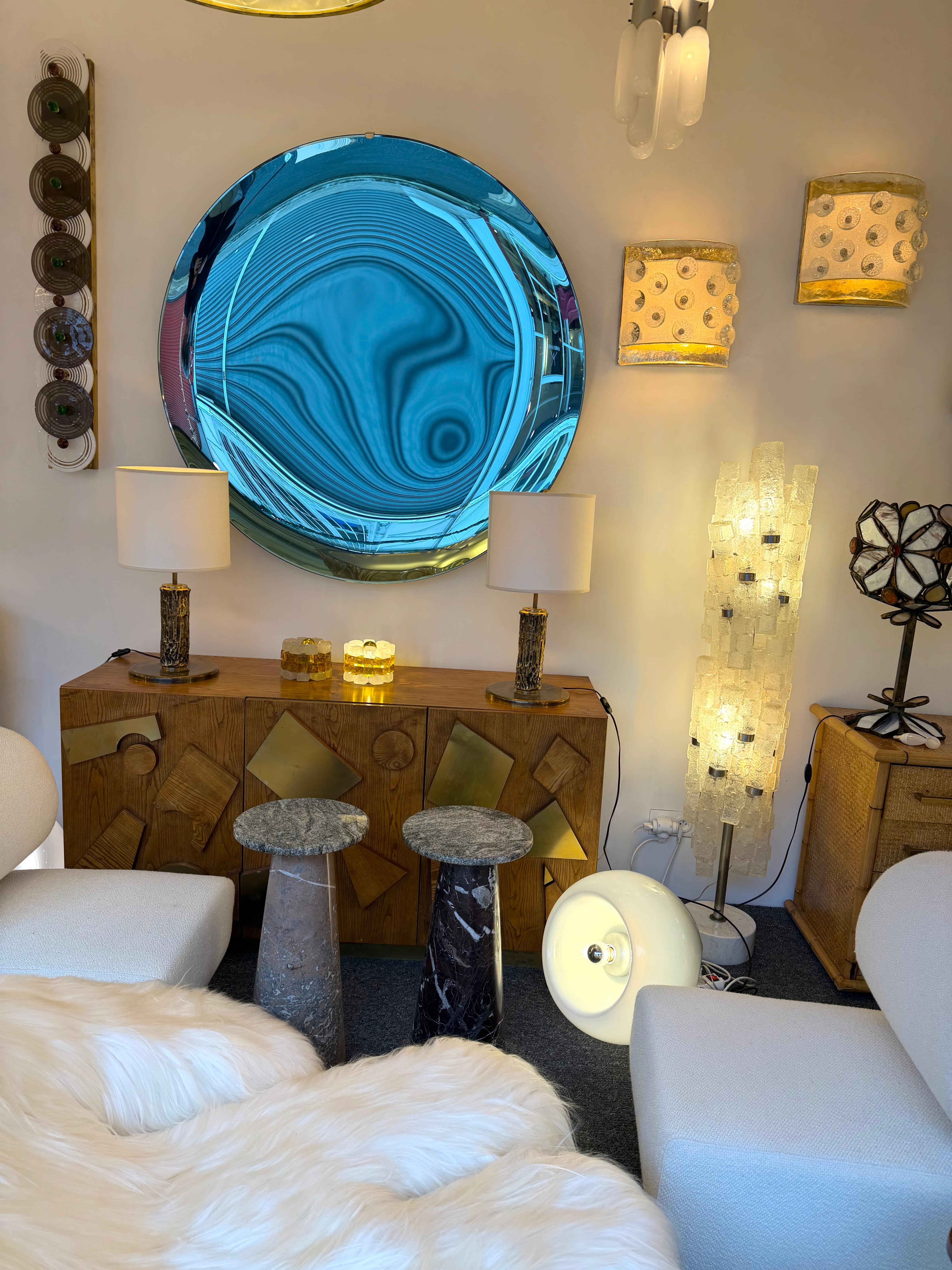 Paar Messing-Skulptur-Lampen von Angelo Brotto für Esperia Italien, 1980er Jahre im Angebot 6