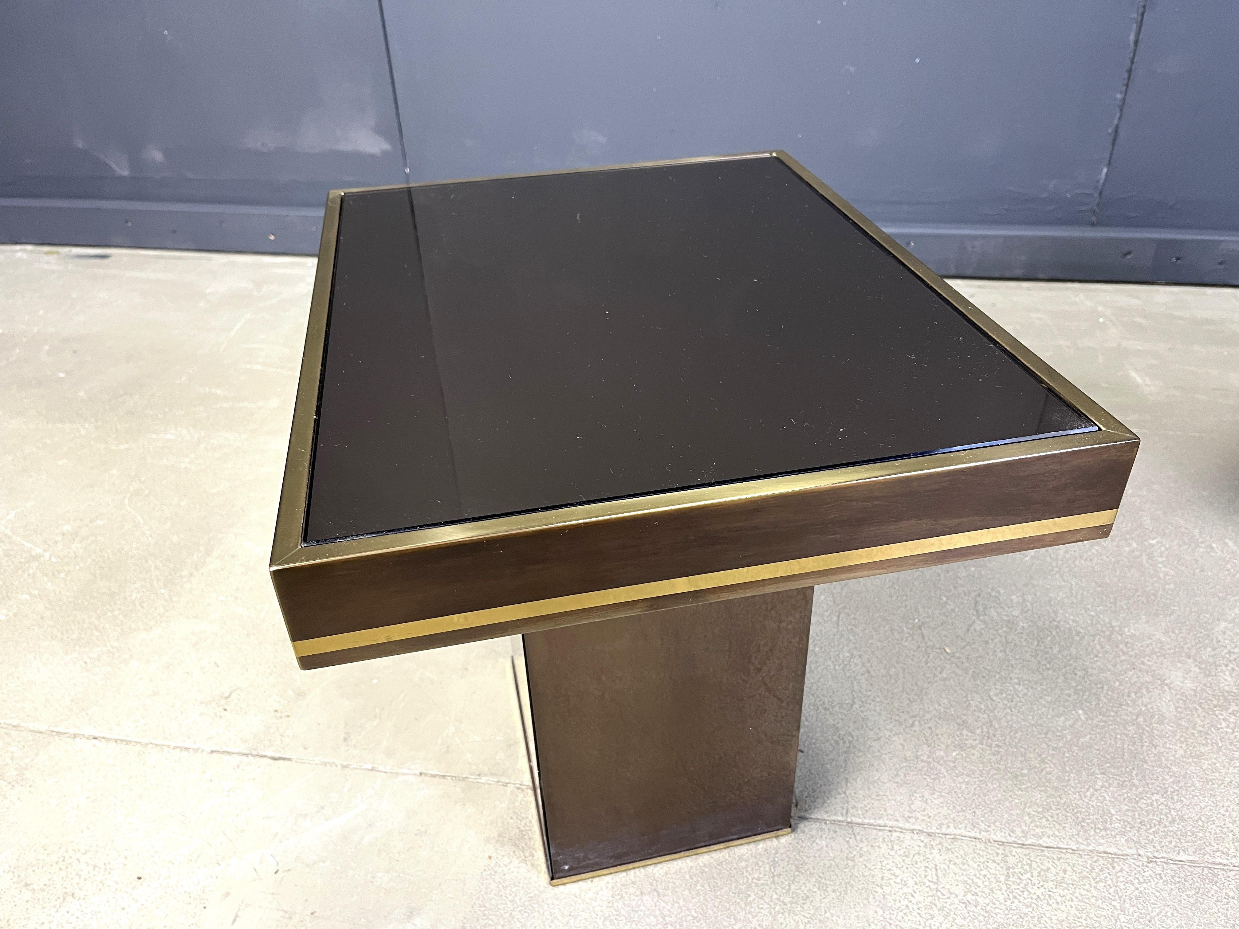 Paire de tables d'appoint en laiton par Belgochrom, 1970 en vente 2