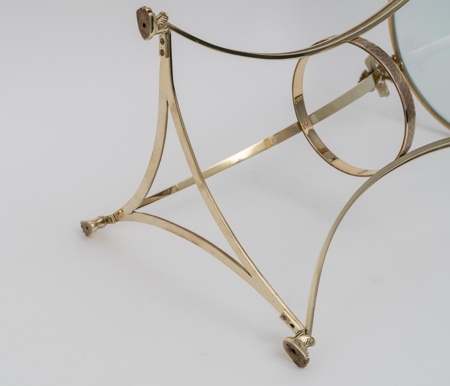 Pair of Brass Side Tables 3
