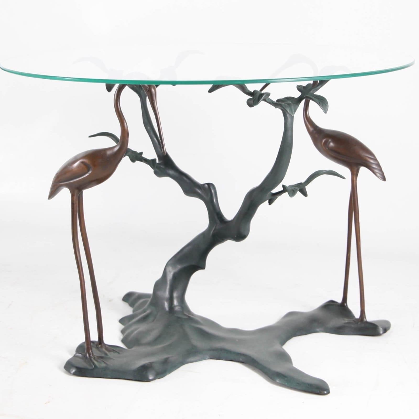 Pair of brass side tables In Good Condition For Sale In Isle Sur Sorgue, FR