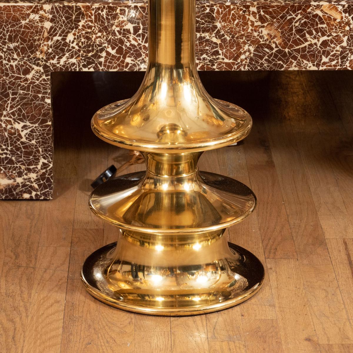 wooden spindle floor lamp