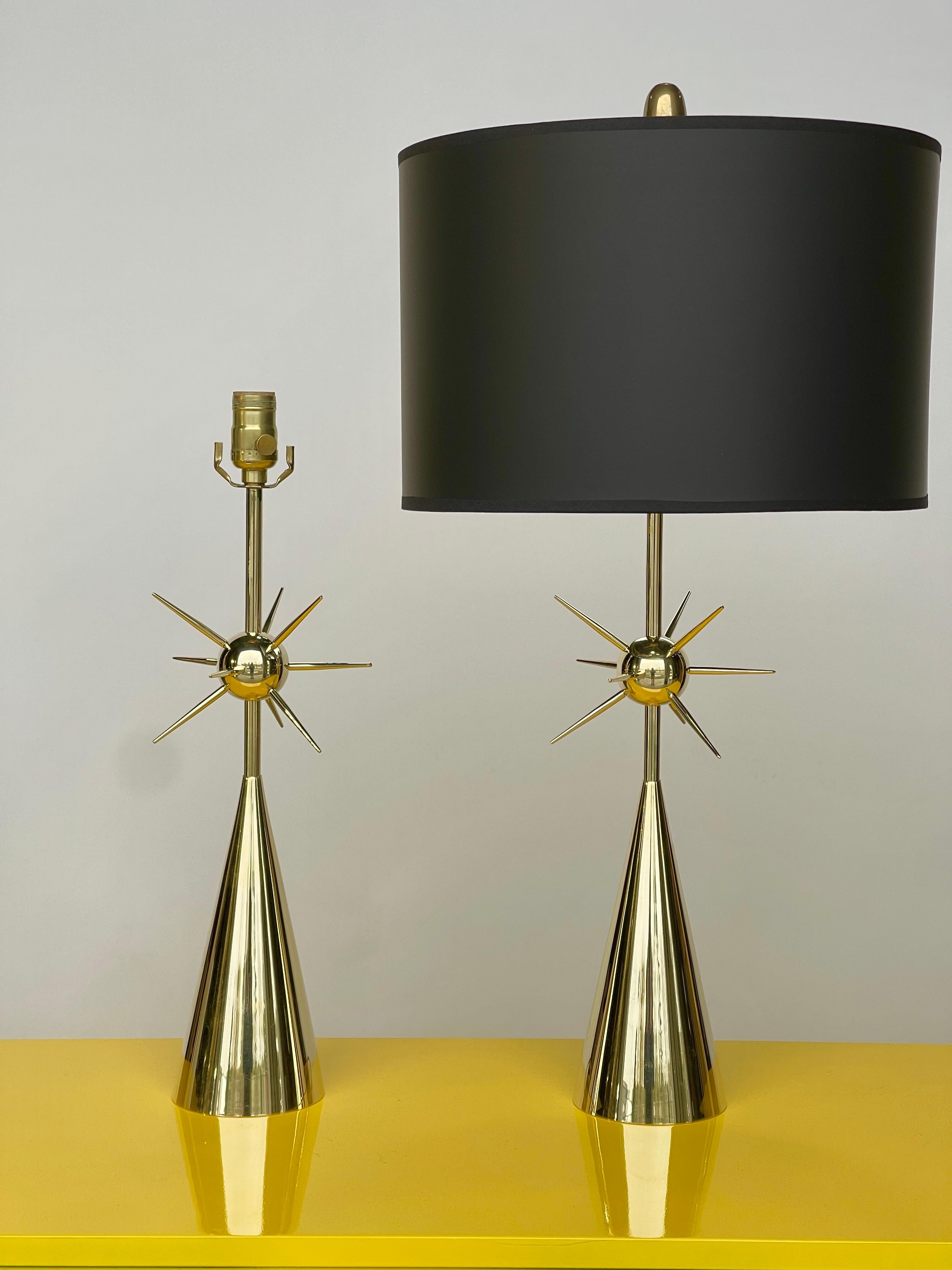 Sputnik Table Lamp - Solid Brass or Polished Nickel For Sale 8