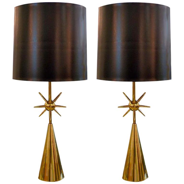 Sputnik Table Lamp - Solid Brass or Polished Nickel