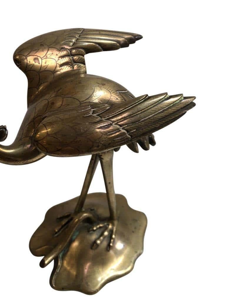 Coppia di candelabri a stelo in ottone, XIX secolo in vendita 4