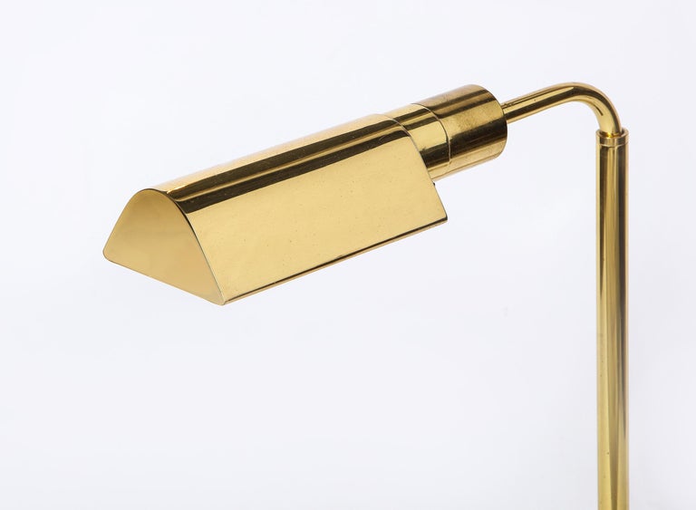 Pair of Brass Standing / Reading Lamps For Sale at 1stDibs