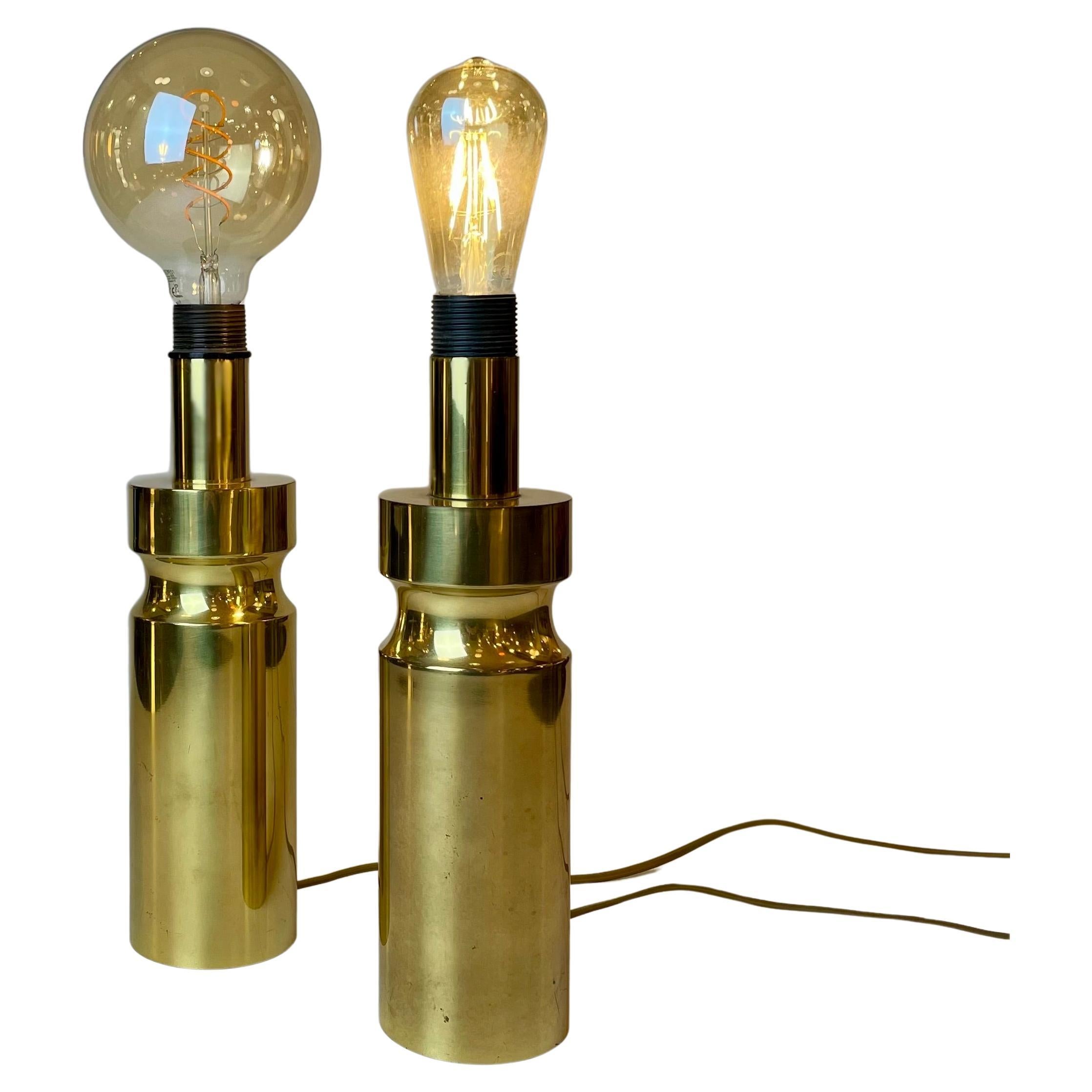 Pair of Brass Table Lamp, 1970~80s