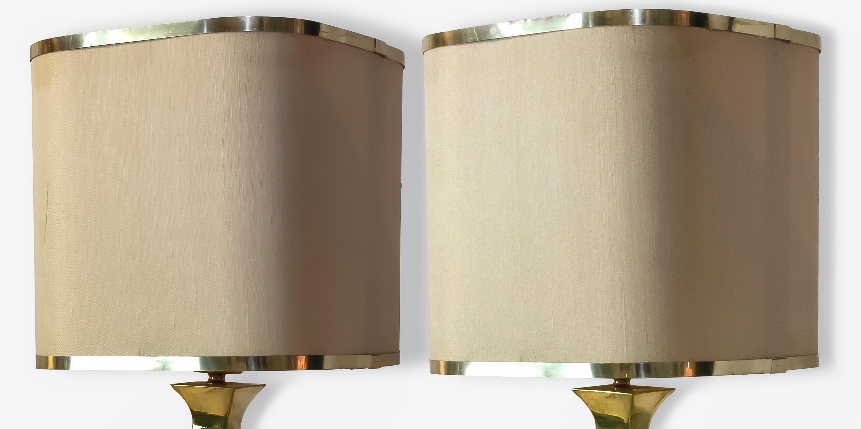 Pair of Brass Table Lamp by Tonello / Montagna Grillo, 1970s In Good Condition In Roma, IT