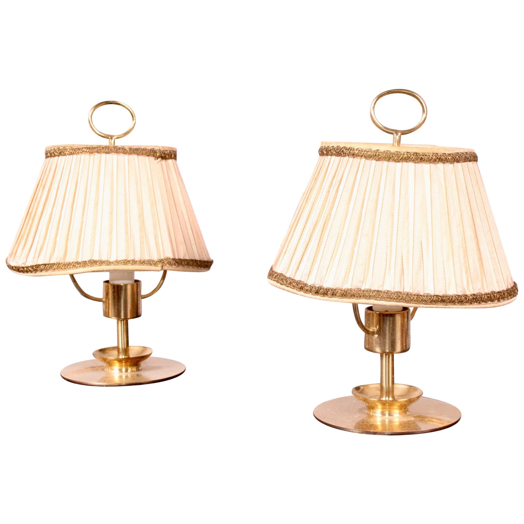 Pair of Brass Table Lamp