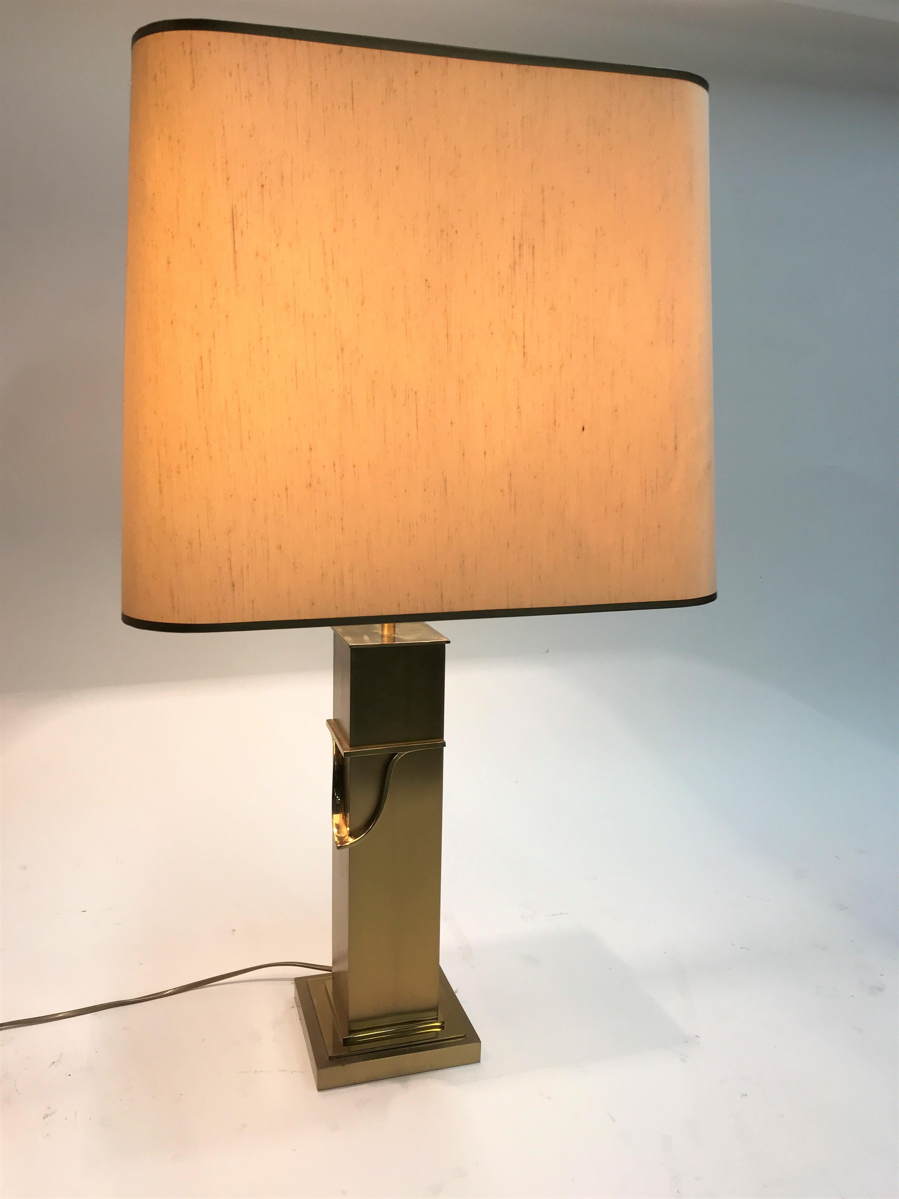 Pair of Brass Table Lamps, 1970s In Good Condition In HEVERLEE, BE