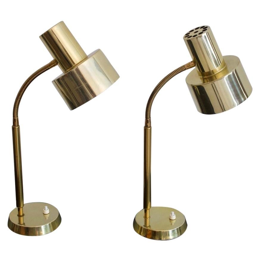 Pair of Brass Table Lamps by Borens