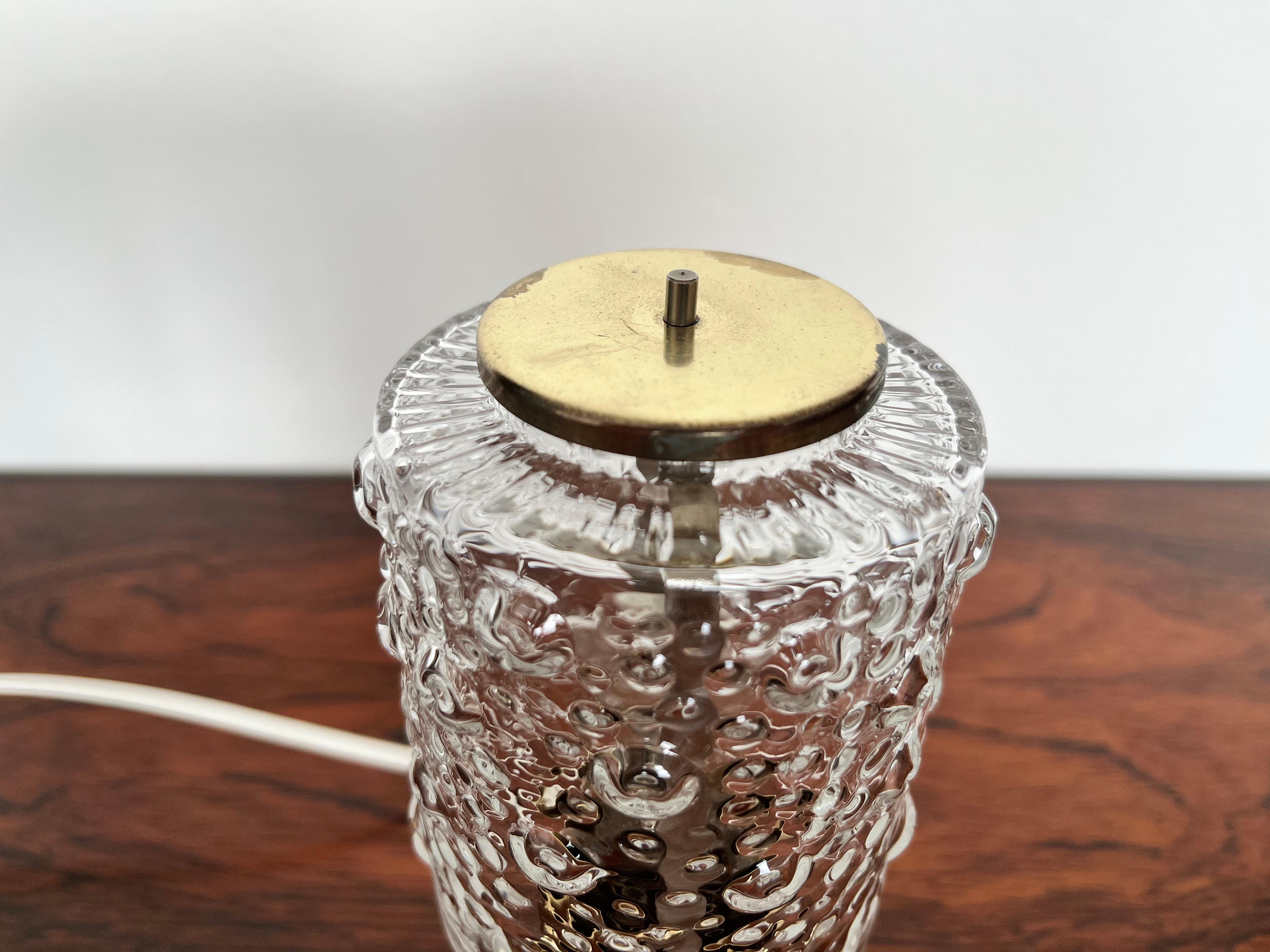 Mid-20th Century Pair of Brass Table Lamps by Kamenický Šenov, 1960s /Czechoslovakia For Sale