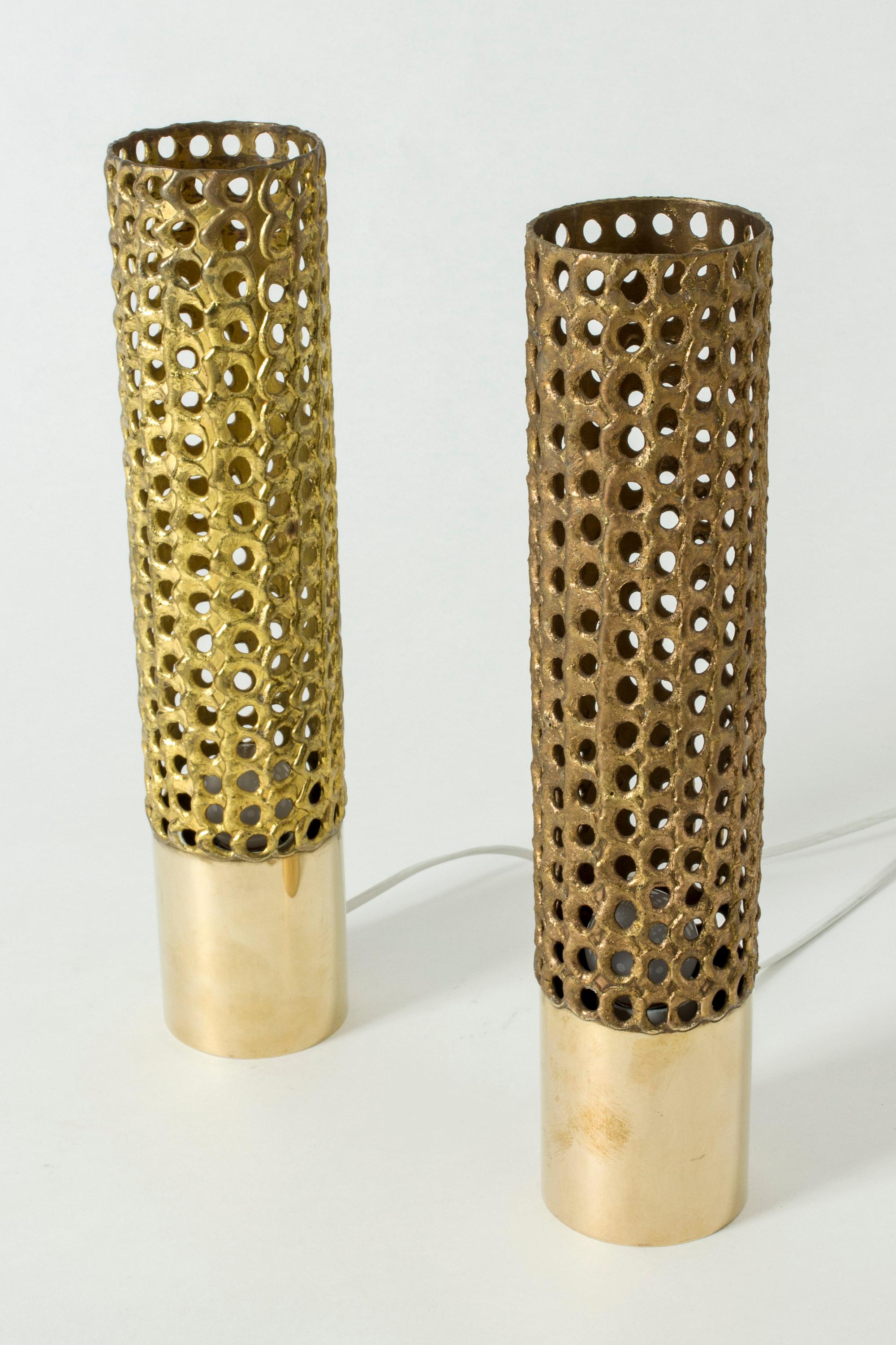 Pair of Brass Table Lamps by Pierre Forssell for Skultuna, Sweden In Good Condition In Stockholm, SE