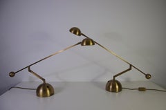 Paire de lampes de table en laiton signées Sölken, années 1960, Allemagne