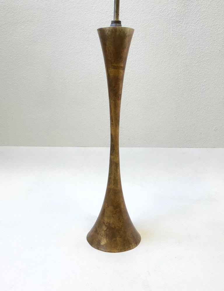 Pair of Brass Table Lamps by Stewart Ross James For Sale at 1stDibs