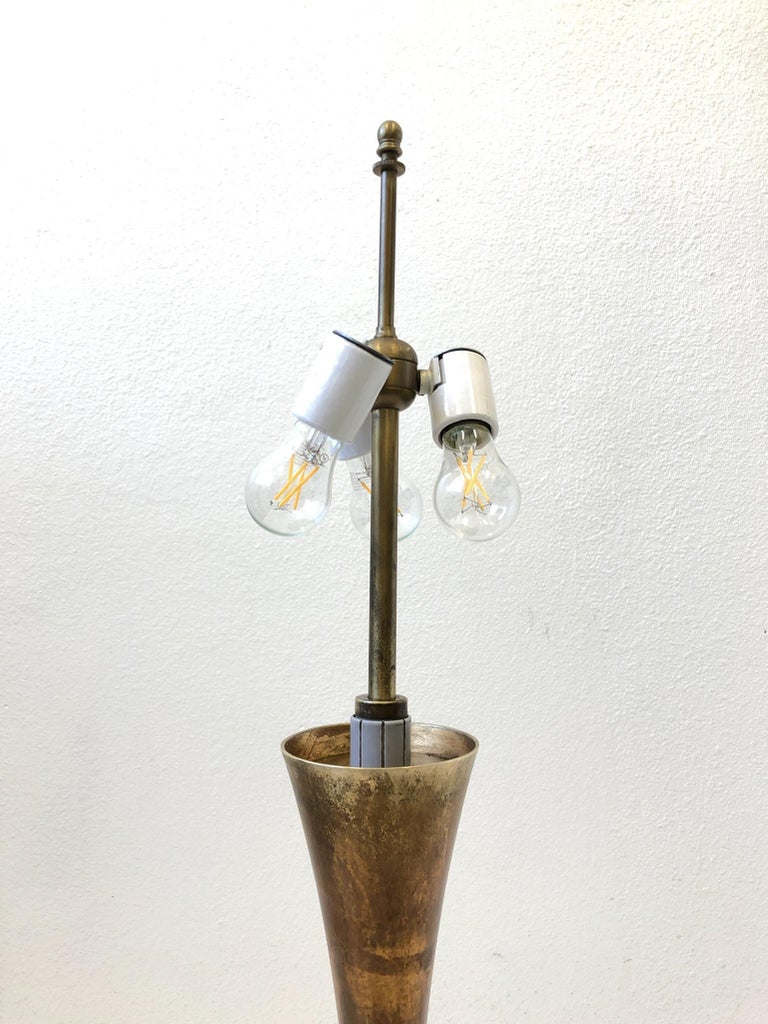 Pair of Brass Table Lamps by Stewart Ross James For Sale at 1stDibs