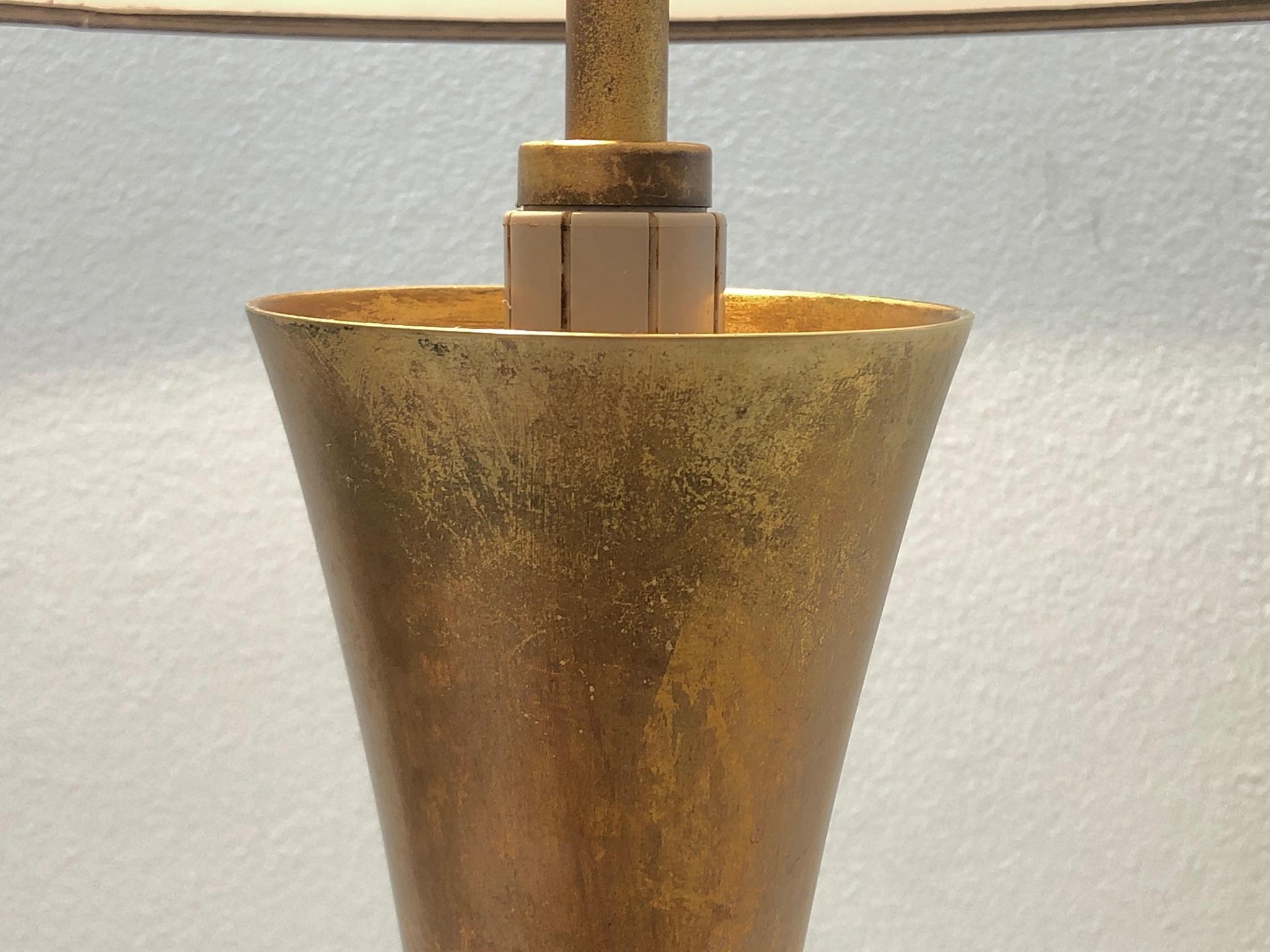 American Pair of Brass Table Lamps by Stewart Ross James