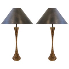 Pair of Brass Table Lamps by Stewart Ross James