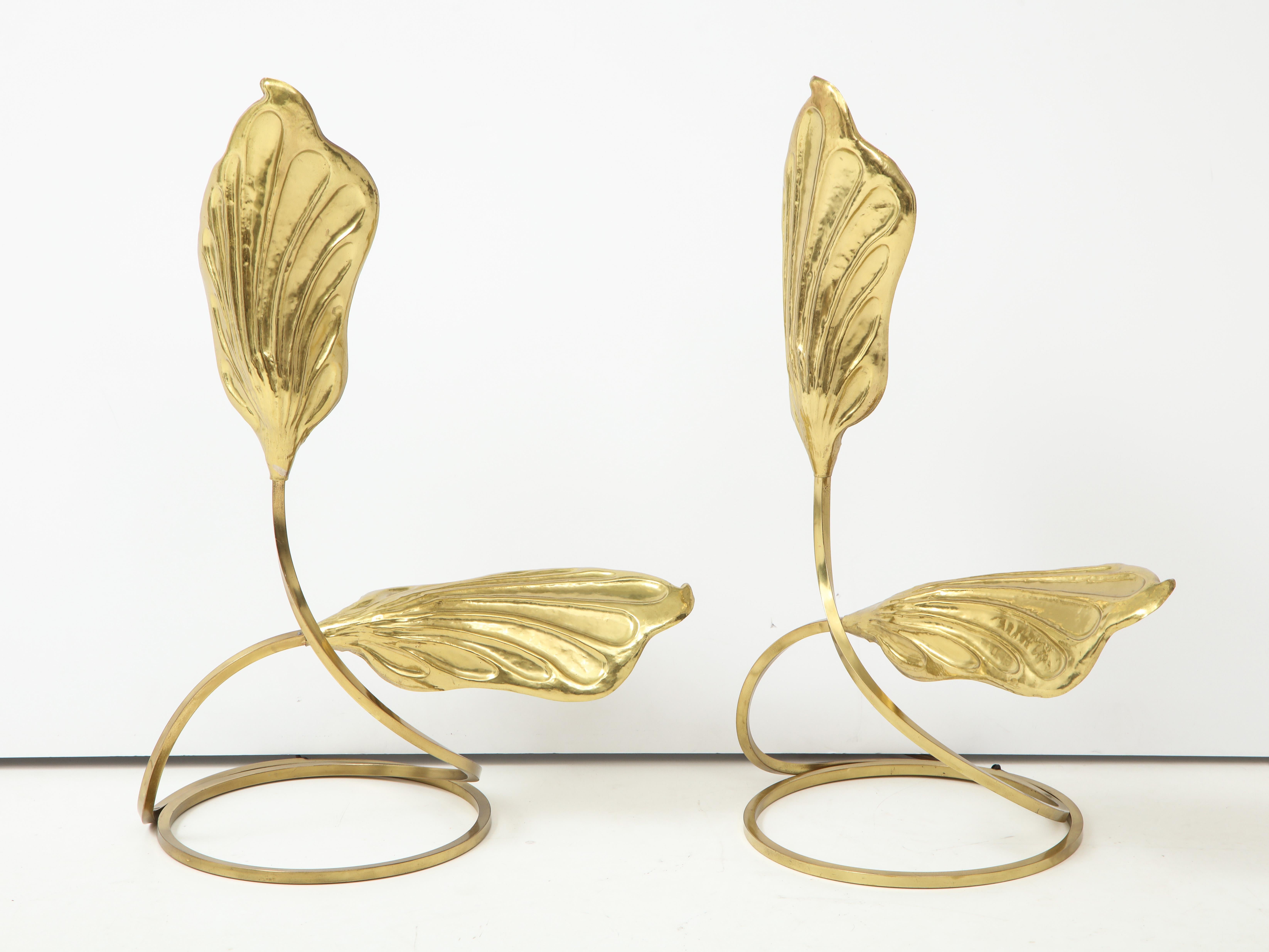 Mid-20th Century Pair of Brass Table Lamps by Tomasso Barbi