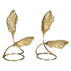 Paire de lampes de bureau en laiton par Tomasso Barbi