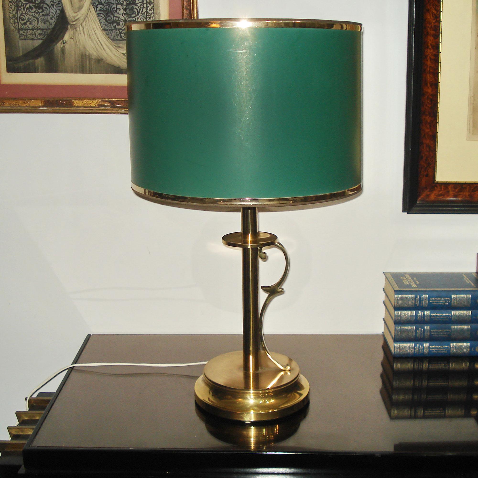 Pair of Brass Table Lamps by Tranas Stilarmatur, Mid-Century Modern Scandinavian For Sale 2