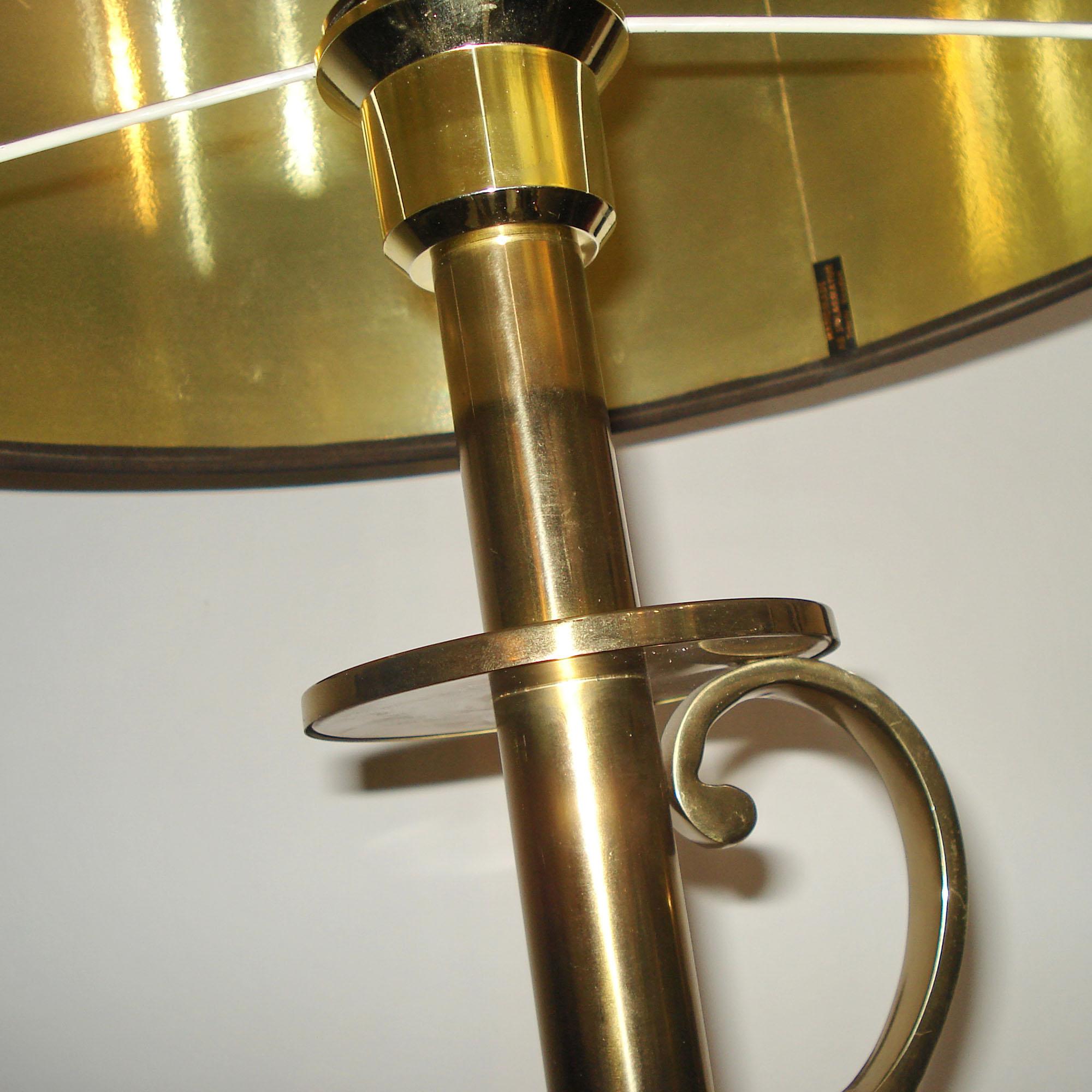 Pair of Brass Table Lamps by Tranas Stilarmatur, Mid-Century Modern Scandinavian For Sale 4