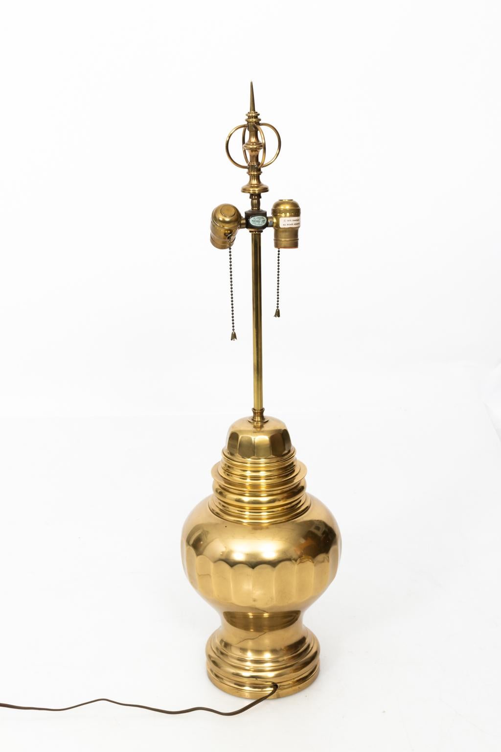 Pair of Brass Table Lamps 6